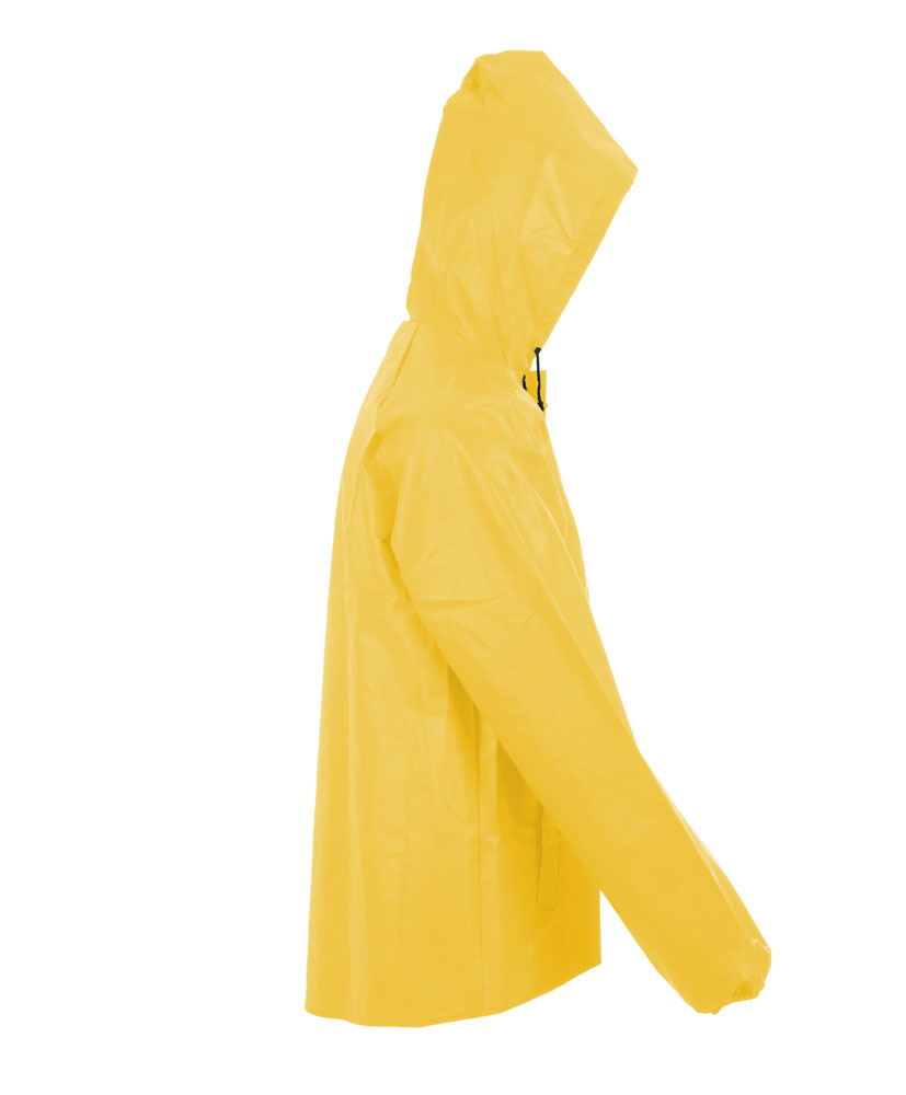 Nepromokavá membránová bunda Element s prodlouženou bederní částí žlutá