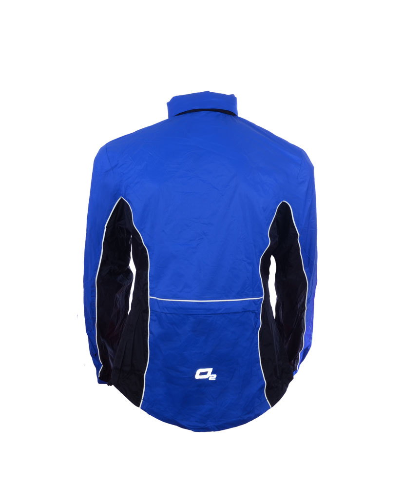 Cyklo bunda Profi O2 Prima s kapucí modrá