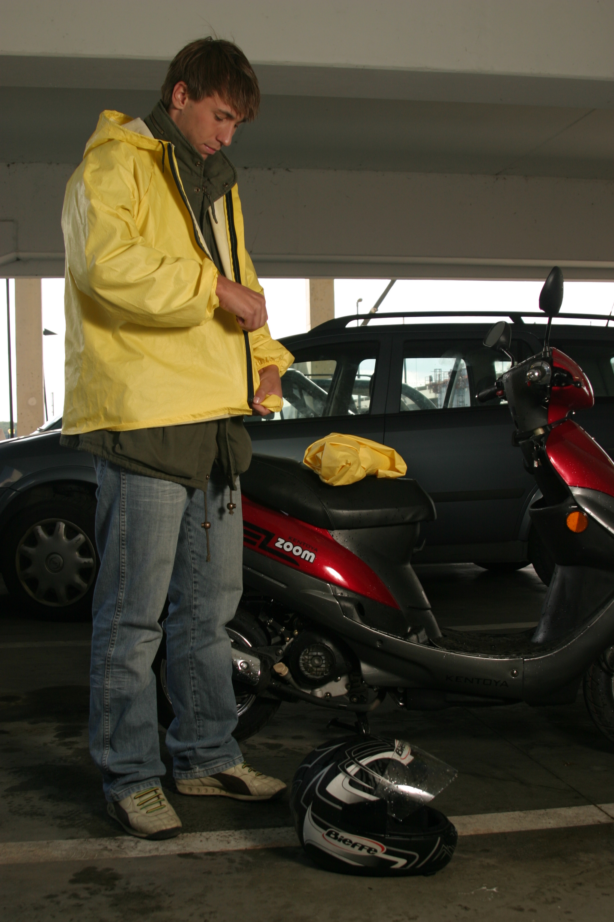 Cyklo - Moto větrovka Doprava žlutá